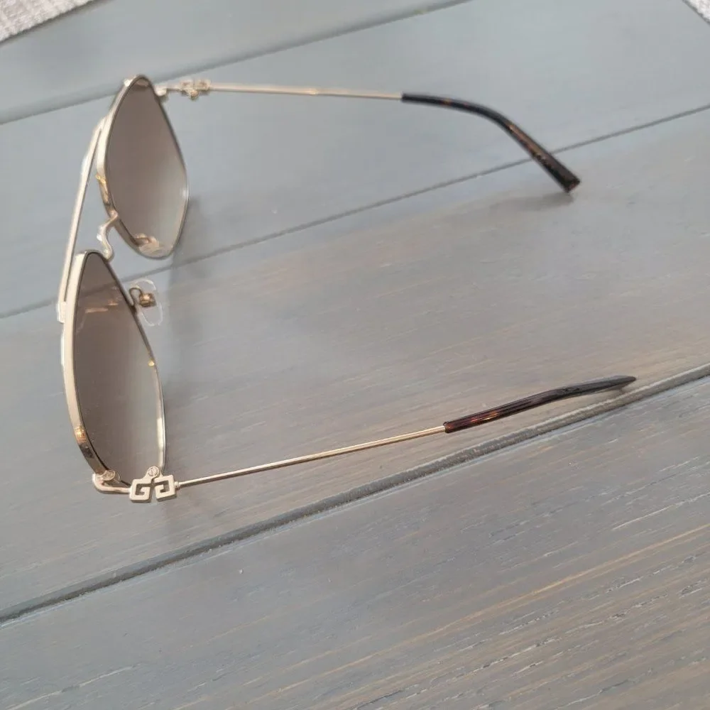 Givenchy GV-7195-S - J5G/JL Unisex Gold Metal Frame Brown Gradient Sunglasses - Picture 8 of 12